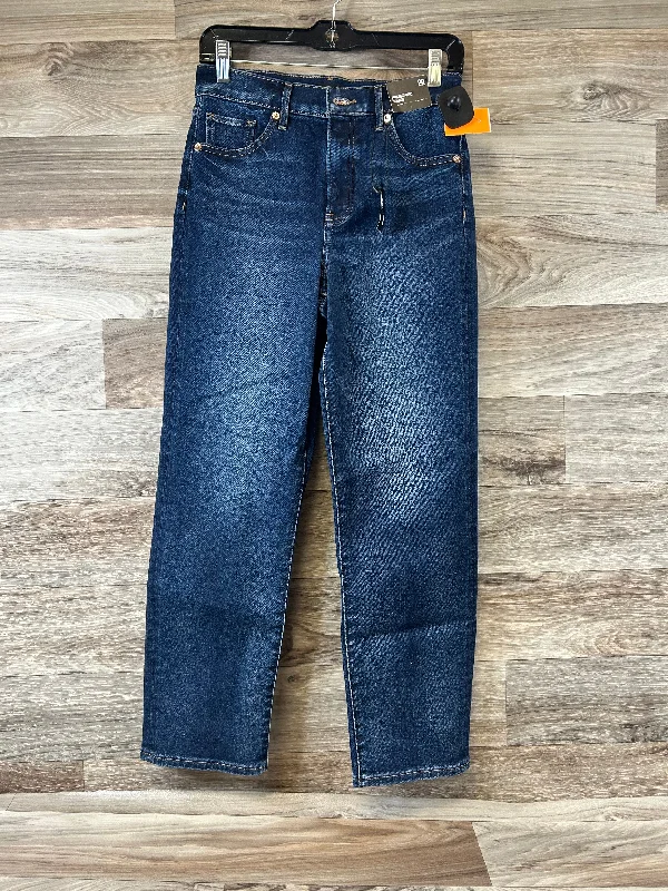 Trendy Men's JeansJeans Straight By Express In Blue Denim, Size: 2
