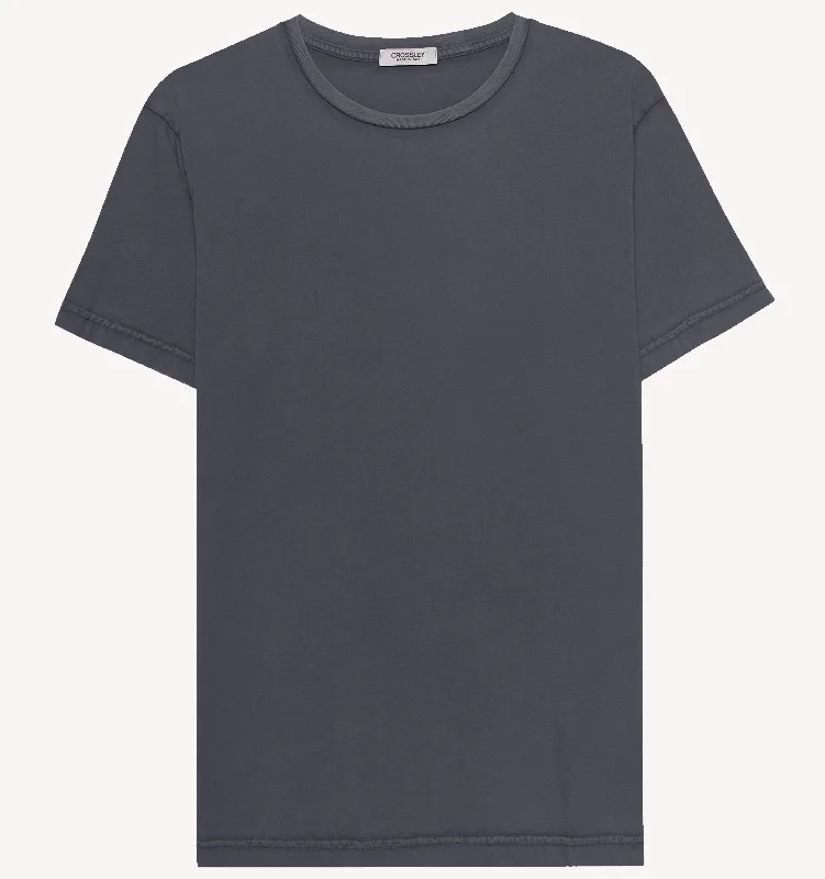 Men's Shirts with Rounded HemlinesCrossley T-shirt in Grey