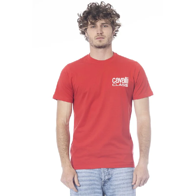 Men's Shirts with Geometric PatternsCavalli Class  Cotton Men's T-Shirt