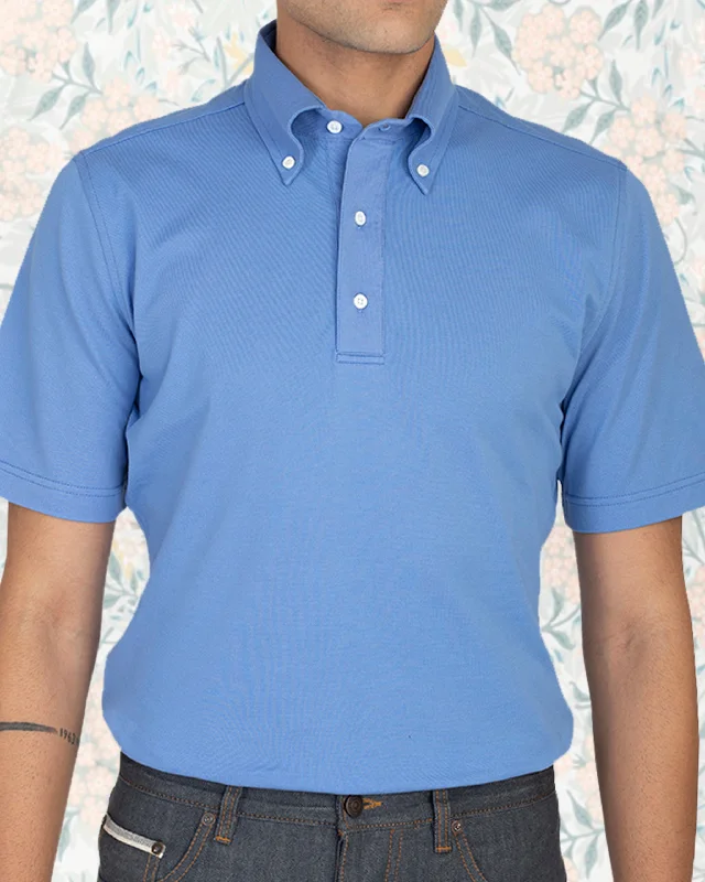 Men's Performance Shirts for SportsBlue Soft Polo T-Shirt