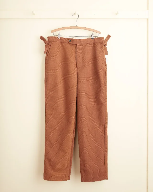 Men's Pants with UV ProtectionCocoa Textured Trousers - 36