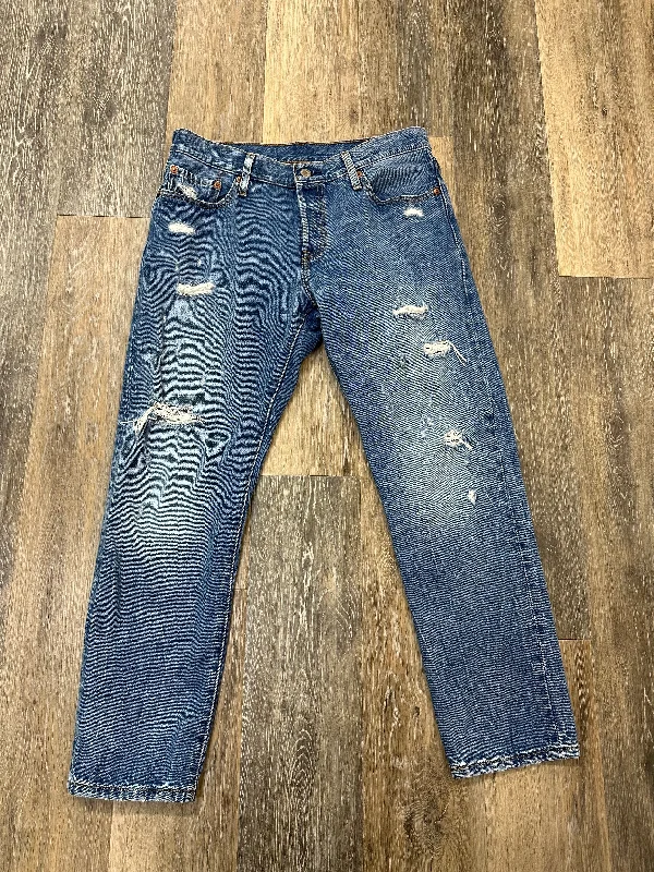Men's Skinny Jeans with Stretch FabricJeans Straight By Levis In Blue Denim, Size: 6