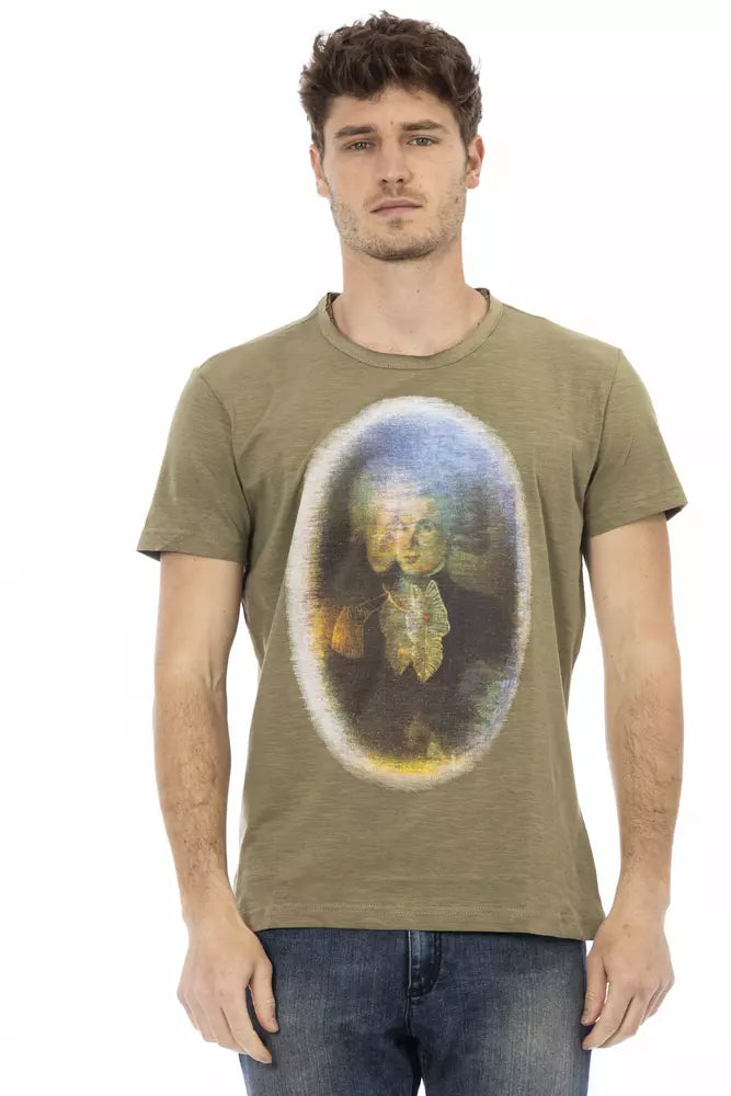 Men's Shirts with Roll-Up SleevesTrussardi Action  Cotton Men Men's T-Shirt