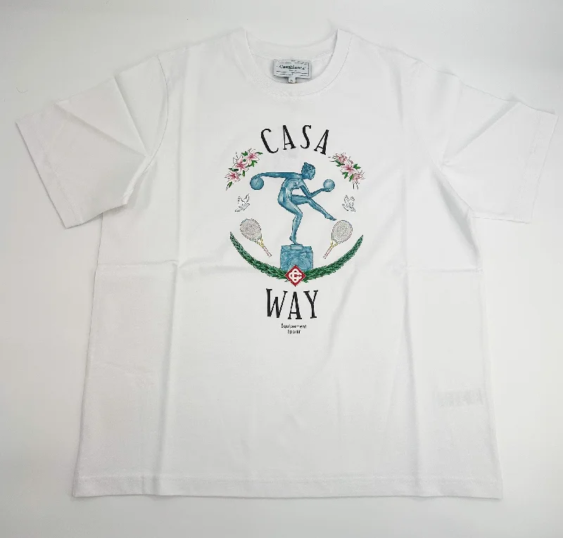 Men's Shirts with Hidden PocketsCasablanca Statue En Marbre Printed T-Shirt