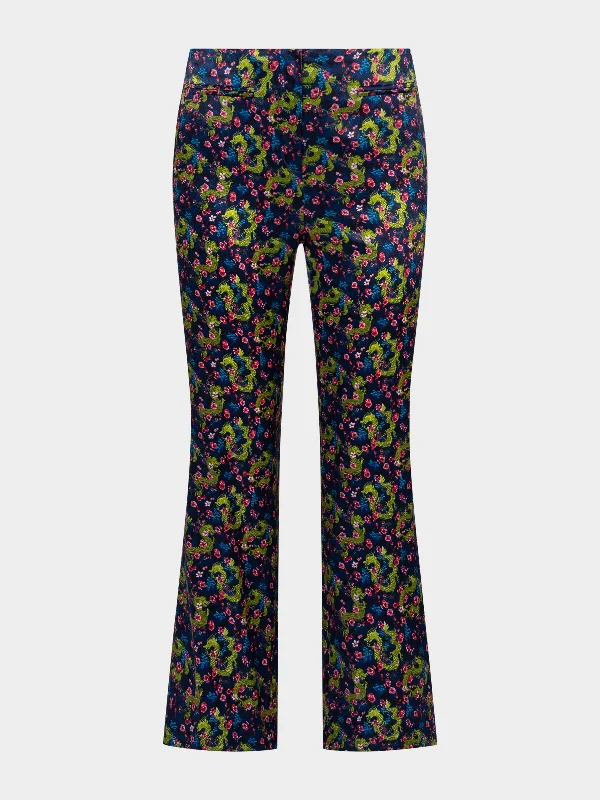 Men's Pants with Moisture-Wicking PropertiesCapri Flute B Trouser in Midnight Lunar Dragon Men's Pants with Moisture-Wicking PropertiesCapri Flute B Trouser in Midnight Lunar Dragon