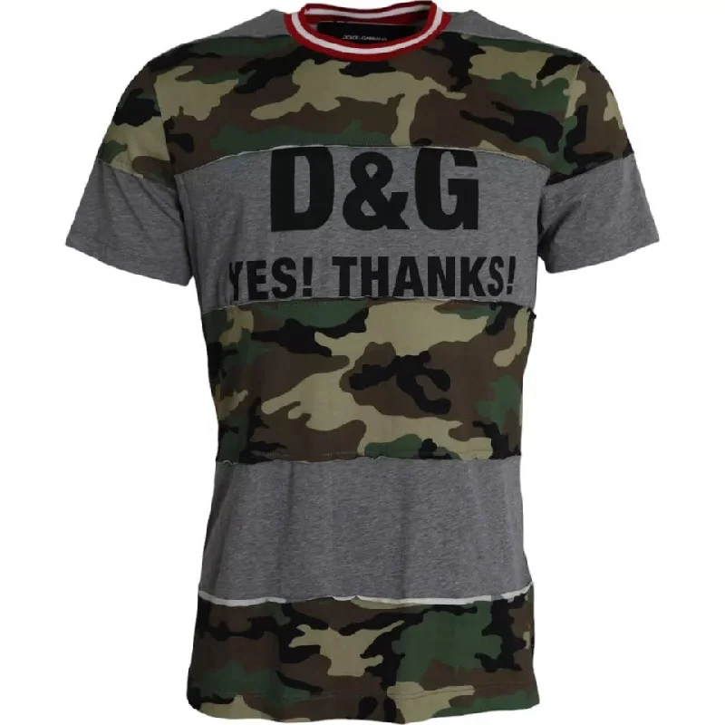 Solid-Colored Men's ShirtsDolce & Gabbana multi Camouflage Cotton Crew Neck Men Men's T-shirt Solid-Colored Men's ShirtsDolce & Gabbana multi Camouflage Cotton Crew Neck Men Men's T-shirt