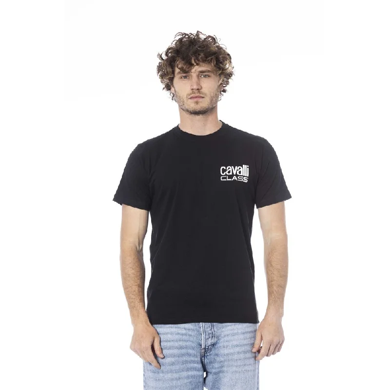 Men's Shirts with Barrel CuffsCavalli Class  Cotton Men's T-Shirt