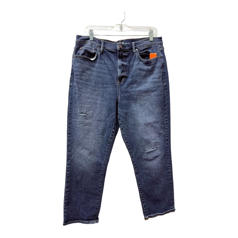 Men's Straight-Leg Jeans in Dark WashJeans Straight By Ana In Blue Denim, Size:16
