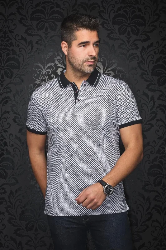 Solid-Colored Men's ShirtsAU NOIR | Polo | Fairmont White Black
