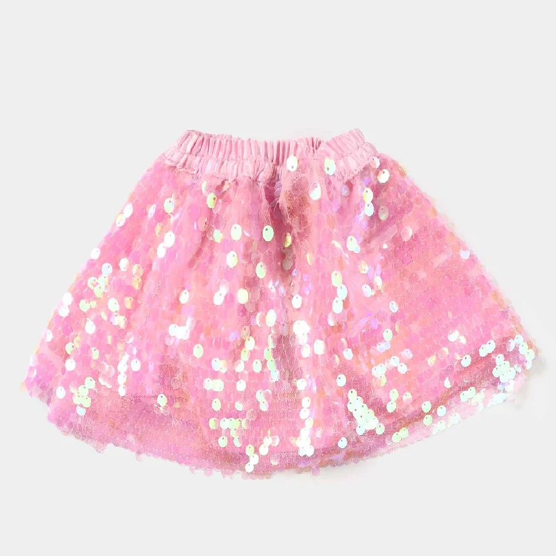 Men's Pants with Shallow PocketsInfant Girls Sequence Skirt Stars-Pink