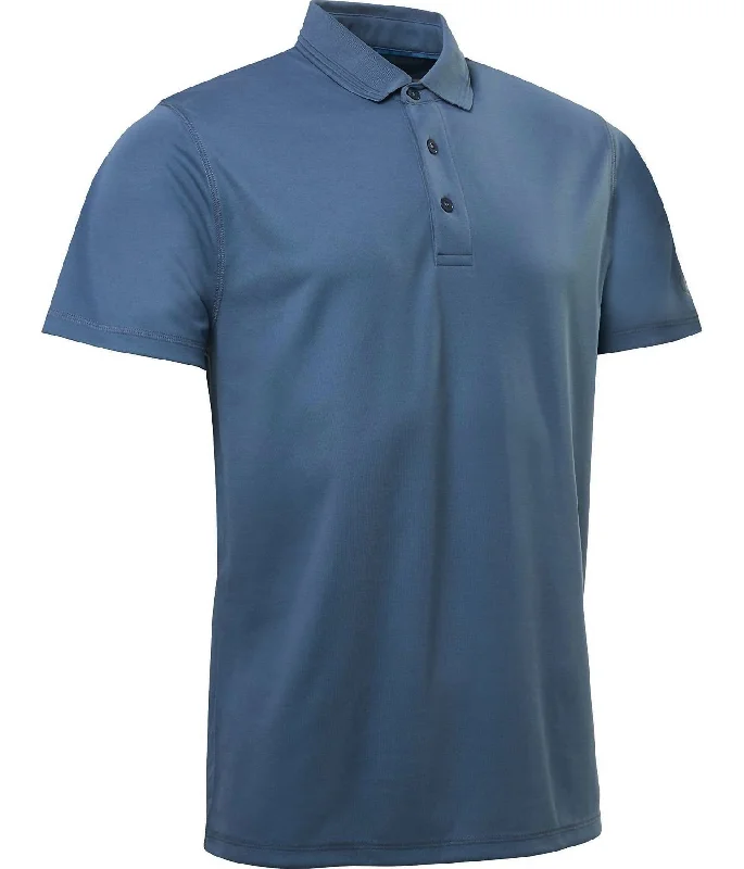 Men's Shirts with Patchwork PatternsClark Men’S Golf Polos In Steelblue