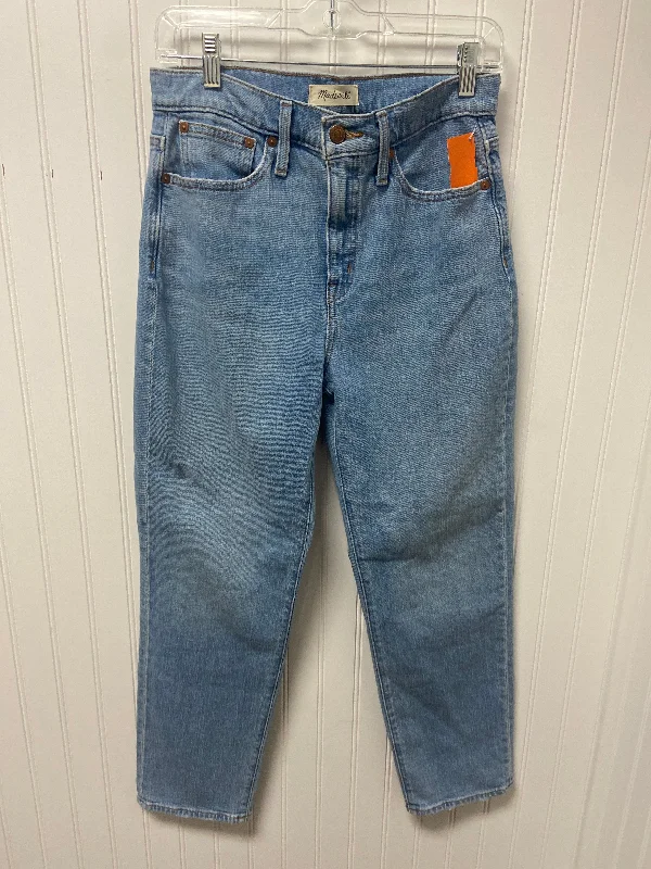 New Arrival Designer Men's JeansJeans Straight By Madewell In Blue Denim, Size: 2