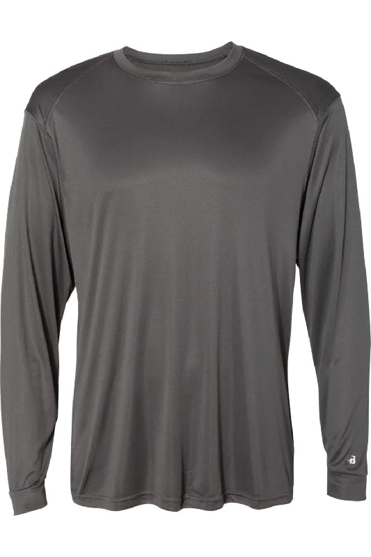 Men's Shirts with Patchwork PatternsBadger Ultimate SoftLock Long Sleeve T-Shirt