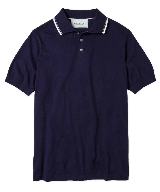 Men's Shirts with Patch PocketsRetro-Tipped Fully Fashioned Polo Shirt