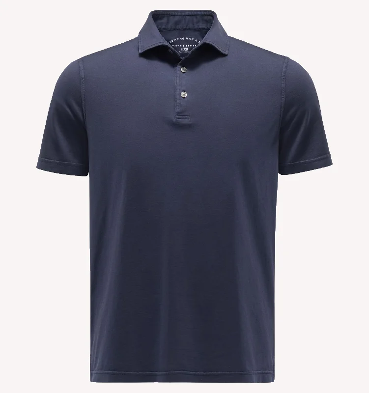 Men's Shirts with Full PlacketsFedeli Zero Polo in Navy