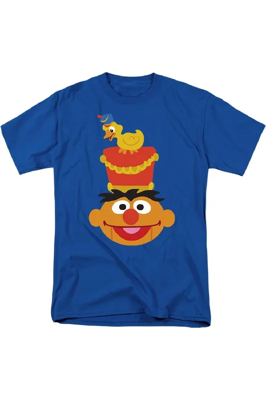 Men's Shirts with Pleated HemlinesSesame Street Christmas Nutcracker Ernie Short Sleeve Adult Tee / T-Shirt Men's Shirts with Pleated HemlinesSesame Street Christmas Nutcracker Ernie Short Sleeve Adult Tee / T-Shirt
