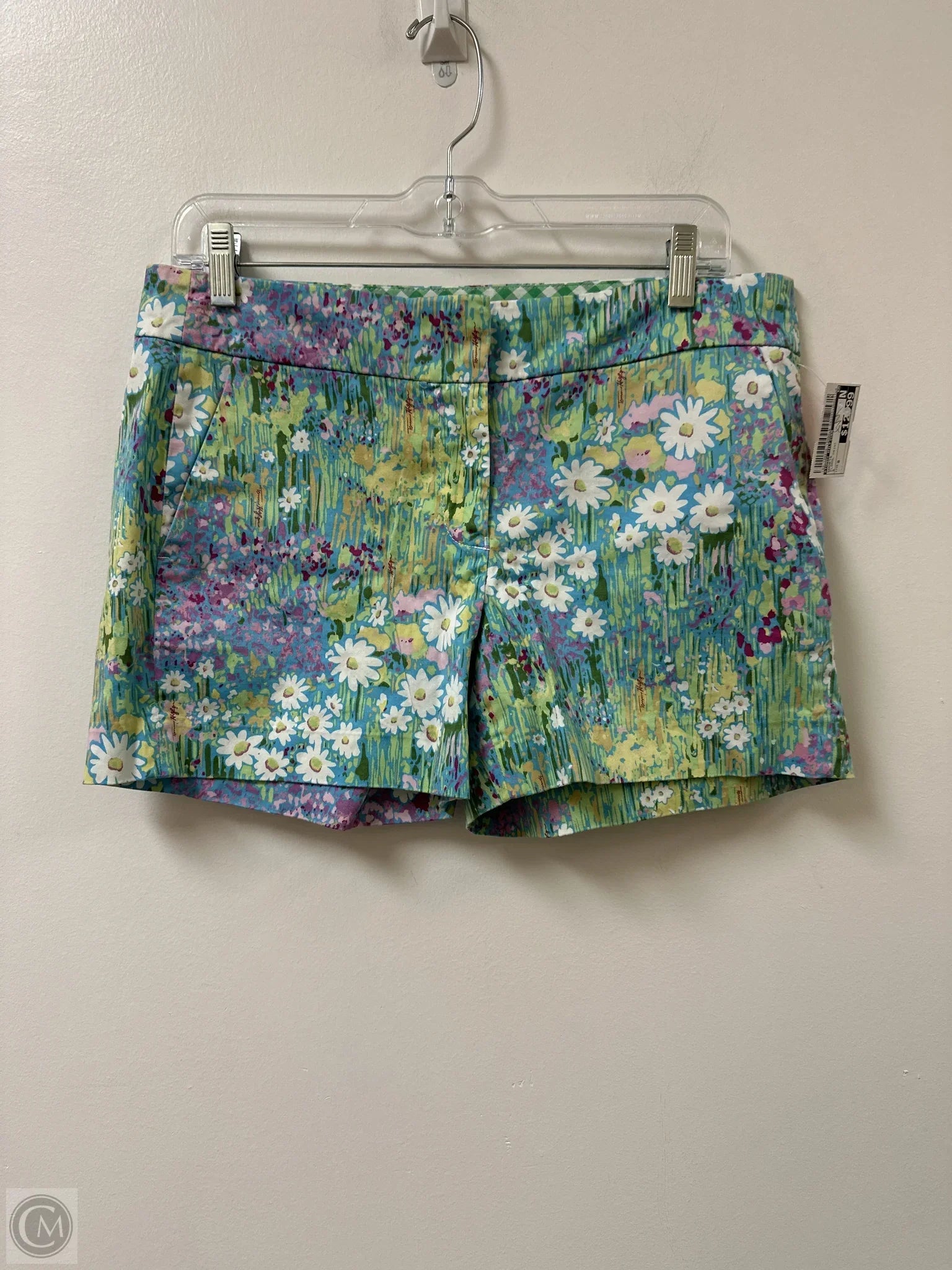 Lightweight Men's Linen PantsShorts By Tommy Hilfiger In Floral Print, Size: 8