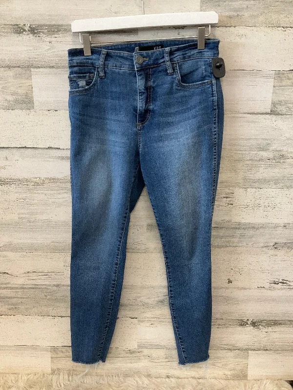 High-Quality Ripped Men's JeansJeans Straight By Kut In Blue Denim, Size: 4