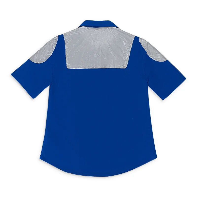 Men's Shirts with Elastic WaistbandsBLOB ZIP BLUE GRAY T-SHIRT