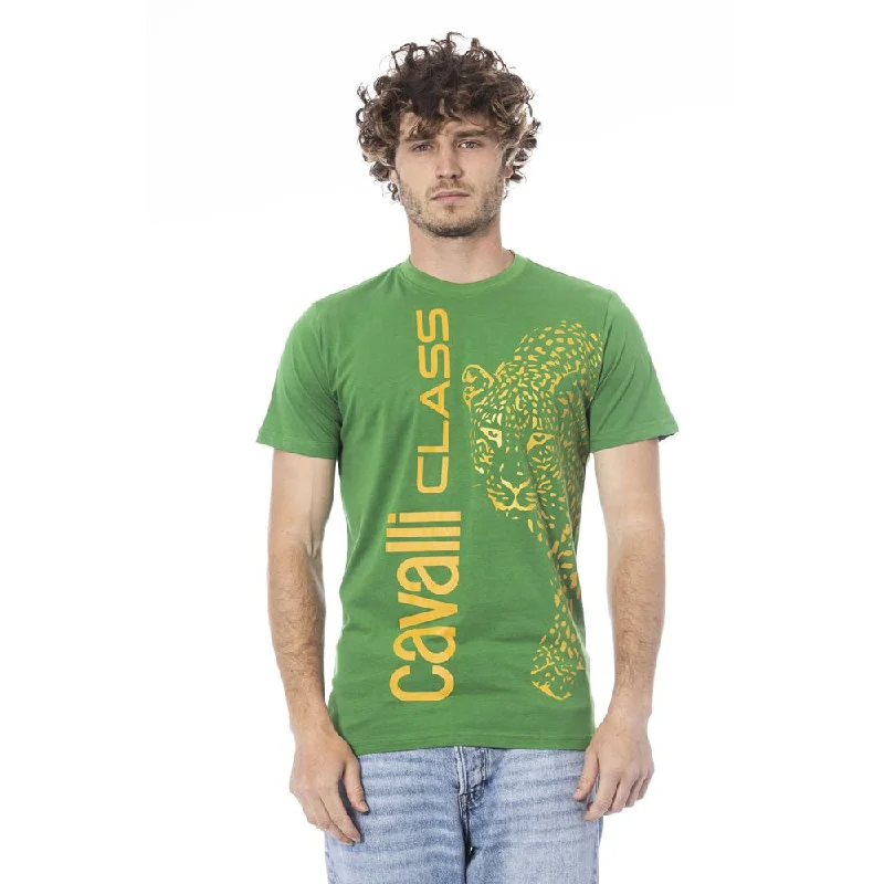 Men's Shirts with Mock NecksCavalli Class  Cotton Men's T-Shirt