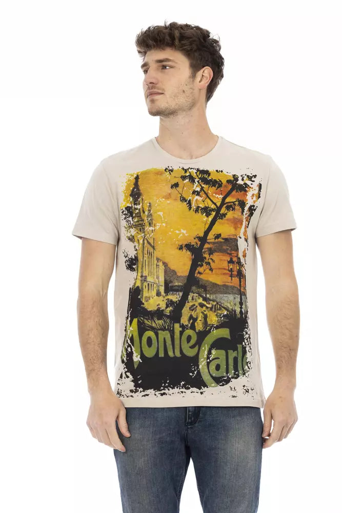 Men's Shirts with Graphic PrintsTrussardi Action  Cotton Men Men's T-Shirt