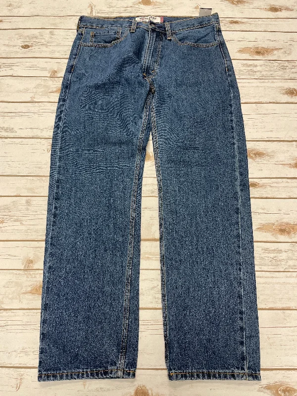 Workwear Men's JeansJeans Straight By Cme In Blue Denim, Size: 18