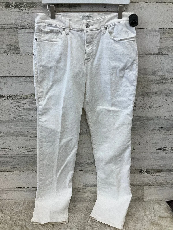 Leather Patch Men's JeansJeans Straight By Lucky Brand In White, Size: 10