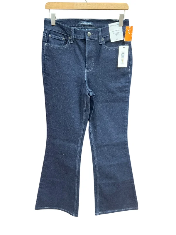 Authentic Raw Denim Men's JeansJeans Boot Cut By Calvin Klein In Blue Denim, Size: 6 Authentic Raw Denim Men's JeansJeans Boot Cut By Calvin Klein In Blue Denim, Size: 6