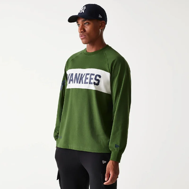 Men's Sleeveless TopsNew York Yankees Korea Green Long Sleeve T-Shirt