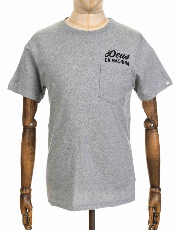 Men's Shirts with Short PlacketsMen's Camperdown Australia Address Tee In Grey