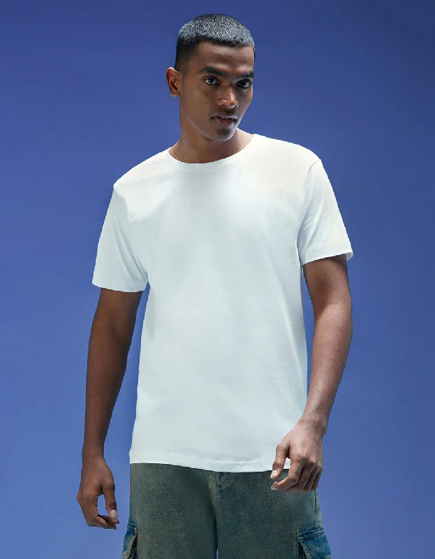 Comfortable Men's Polo ShirtsWhite Plain Men's Tshirt