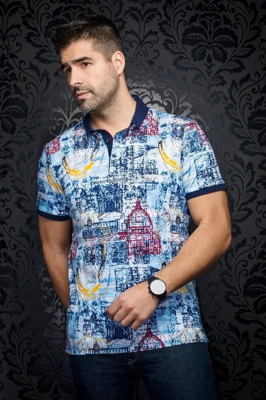 Men's Shirts for BoatingAU NOIR | Polo | Fibunacci Light Blue