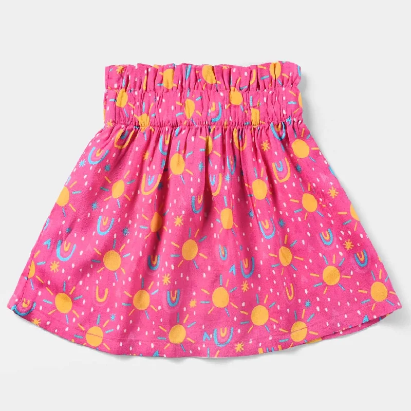 Men's Pants with Antimicrobial TreatmentGirls Viscose Short Skirt Moon-Pink