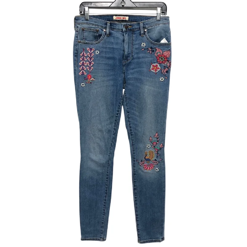 Men's Jeans in Unique PatternsJeans Skinny By Johnny Was In Blue Denim, Size:4