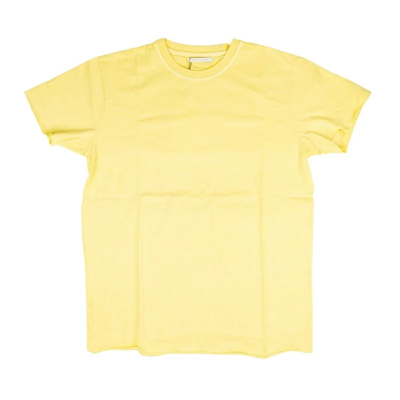 Men's Shirts with Embroidered DesignsYellow Anti-Expo Sleeve T-Shirt