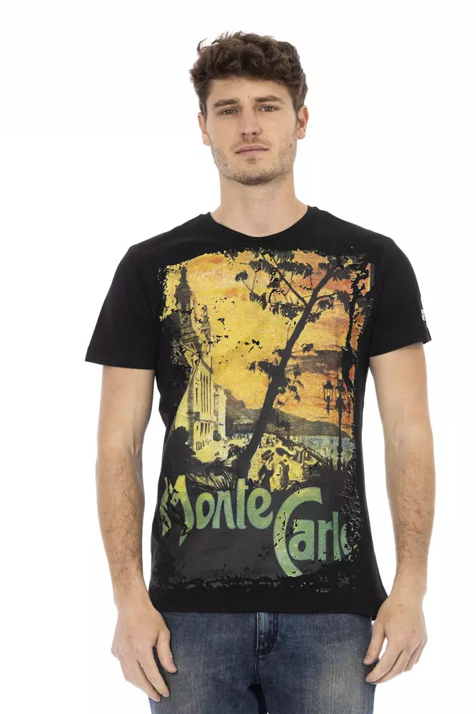 Men's Shirts with Embroidered DesignsTrussardi Action  Cotton Men's Men's T-Shirt