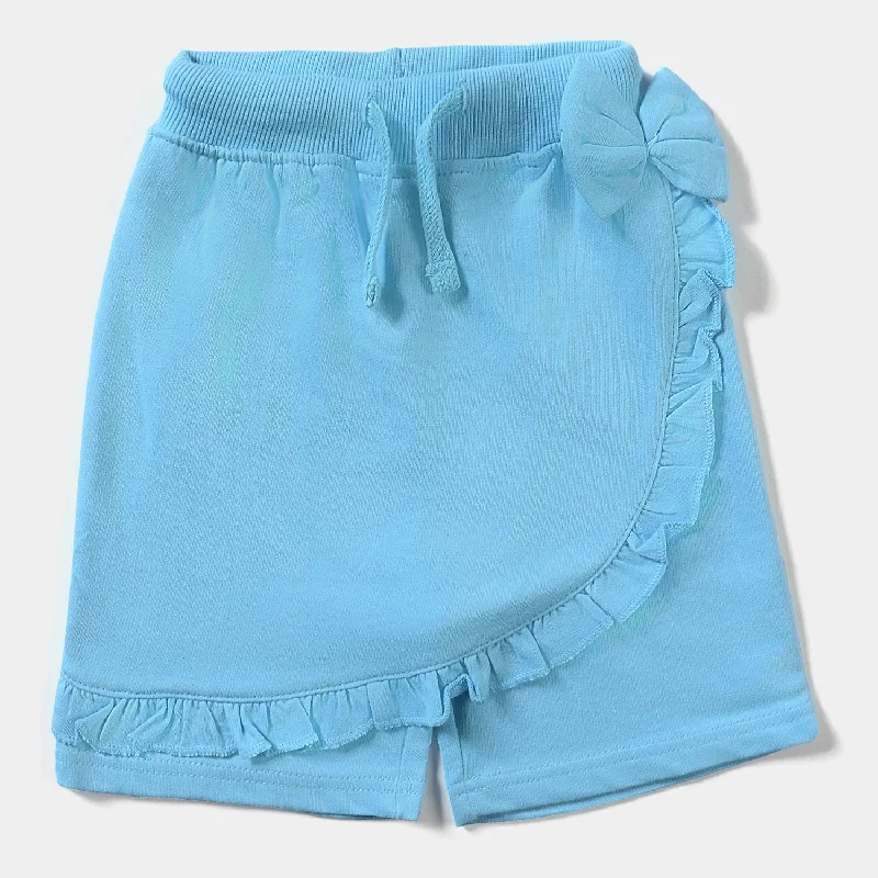 Men's Pants with Hidden ButtonsGirls Cotton Terry Short Bow With Frill-T.Breeze