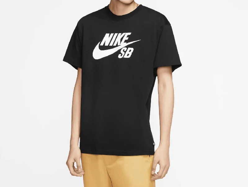 Lightweight Men's Linen ShirtsMen's Sb Hbr Logo Skate T-Shirt In Black