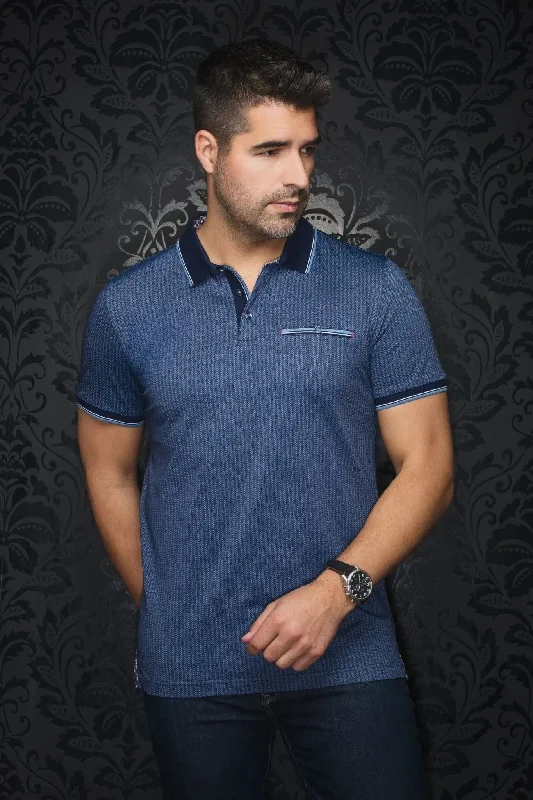 Men's Shirts with CollarsAU NOIR | Polo | Mayberry Blue