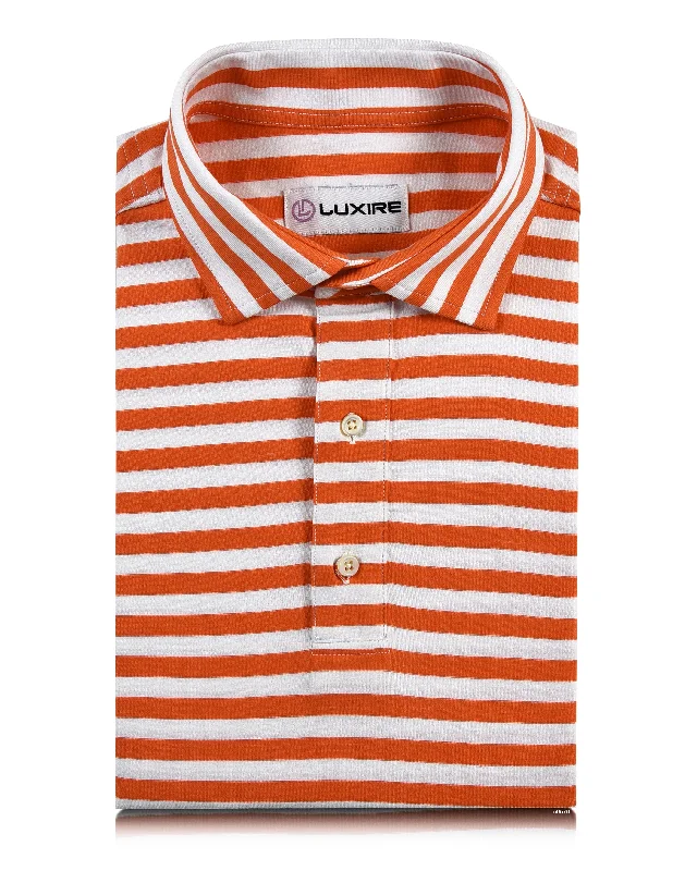 Men's Shirts for HuntingOrange white stripes T-shirt