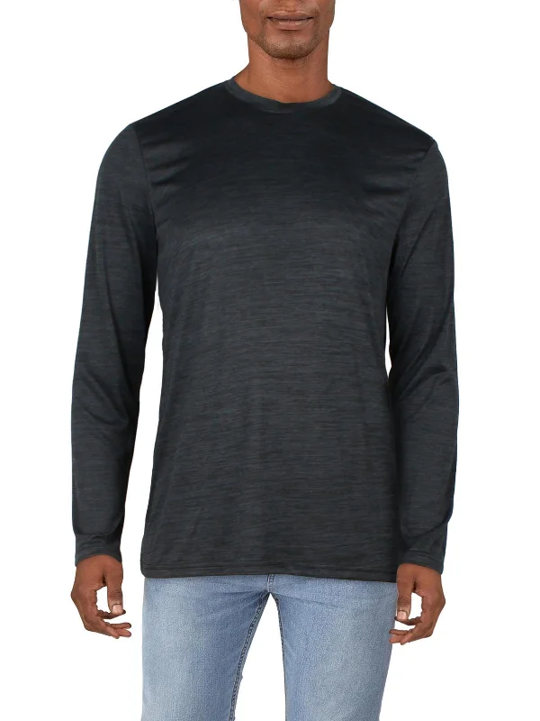 Men's Shirts with Convertible CollarsMens Burnout Activewear T-Shirt