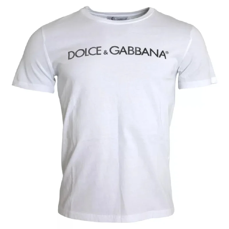 Men's Shirts with Checkered PatternsDolce & Gabbana Logo Print Cotton Crew Neck Mens Top Men's T-shirt (Pre-Owned) Men's Shirts with Checkered PatternsDolce & Gabbana Logo Print Cotton Crew Neck Mens Top Men's T-shirt (Pre-Owned)