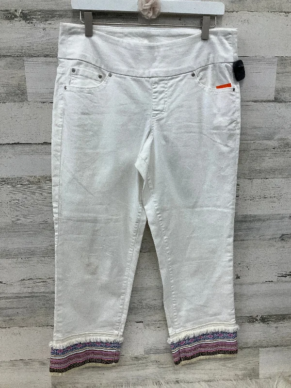 Men's Jeans with Elastic WaistbandsJeans Straight By Clothes Mentor In White, Size: 12 Men's Jeans with Elastic WaistbandsJeans Straight By Clothes Mentor In White, Size: 12