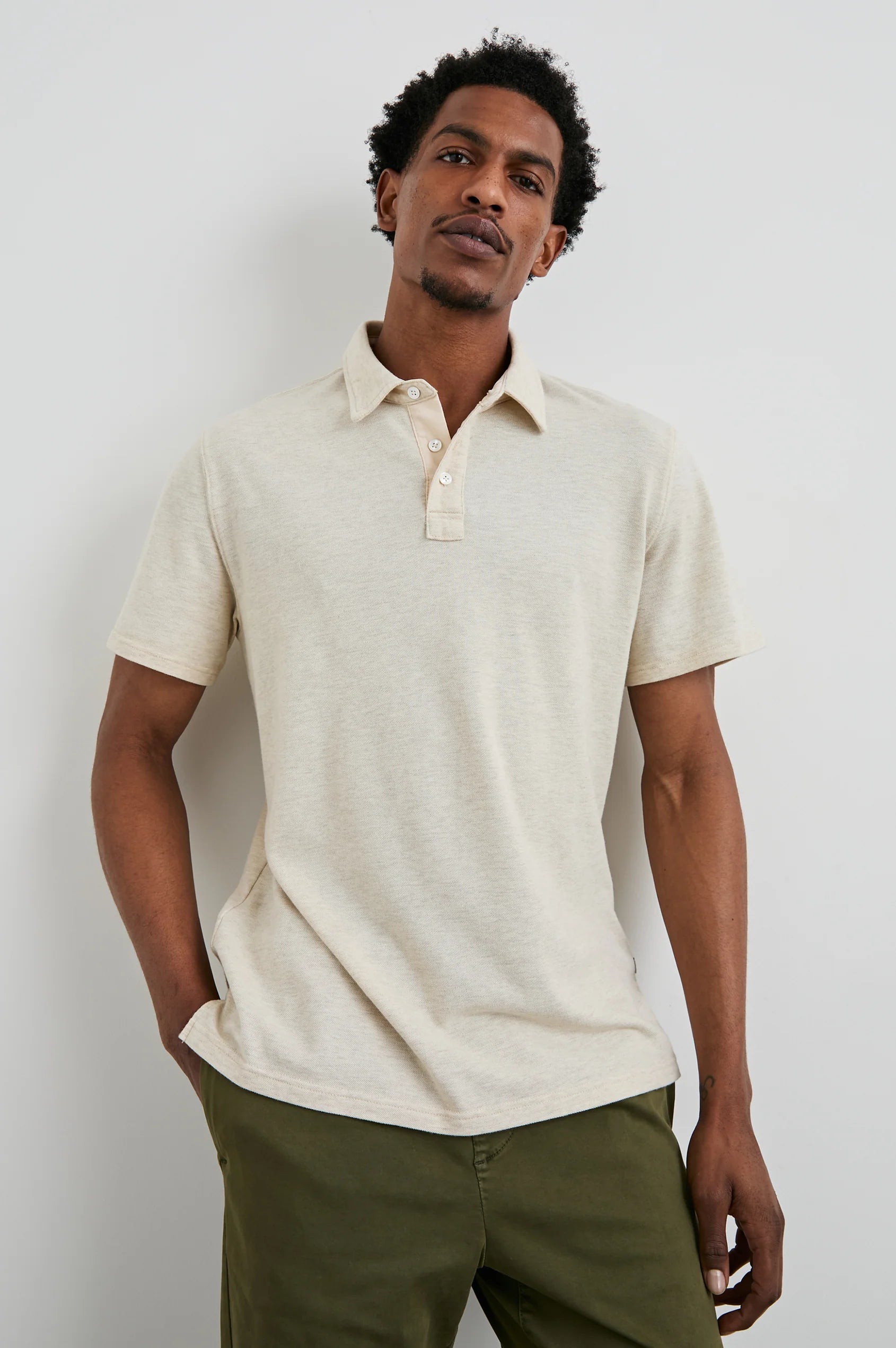 Men's Shirts with Wrinkle-Resistant FabricRAILS | Sebastian | Oat Heather