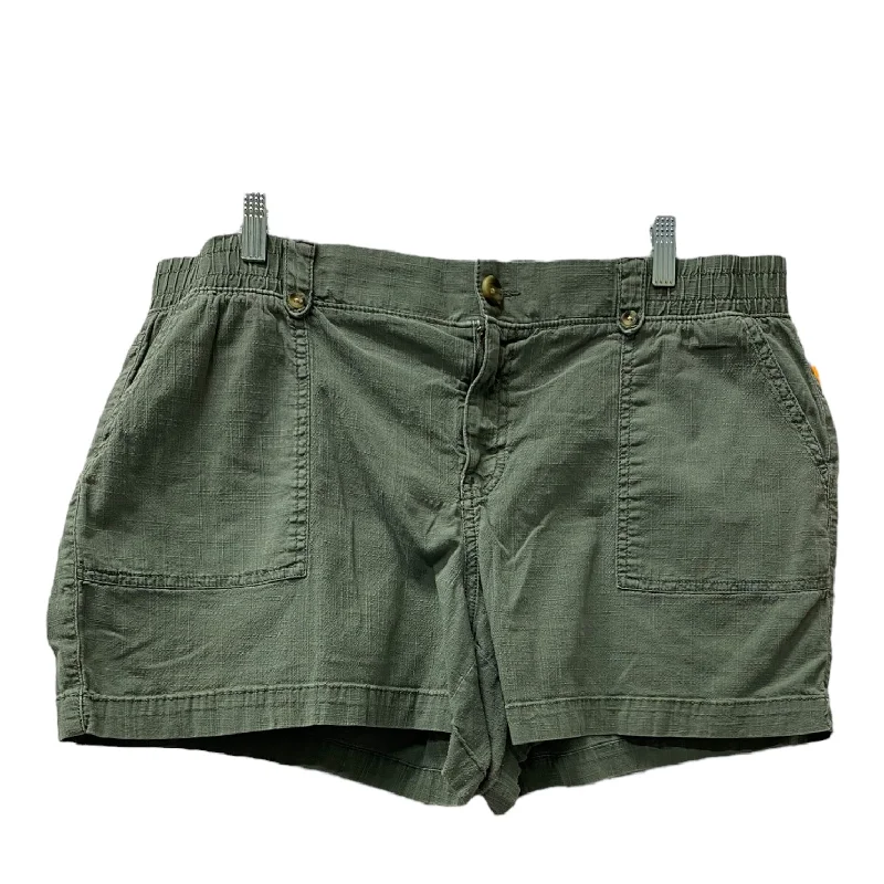 Men's Patterned Pants with PlaidsShorts By Sonoma In Green, Size:18