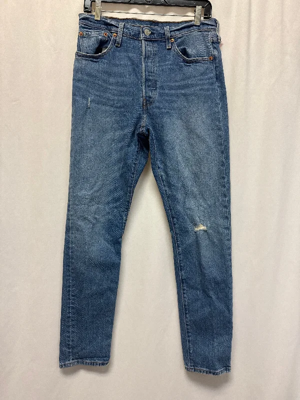 Light Blue Denim Men's JeansJeans Skinny By Levis In Blue Denim, Size: 4