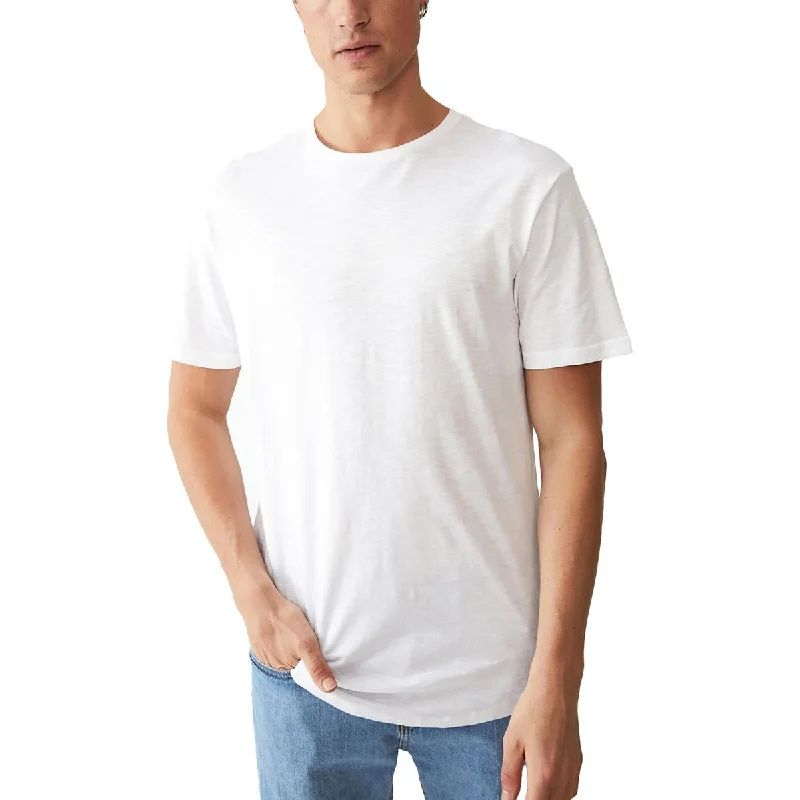 Men's Shirts with Wingtip CollarsBig & Tall Mens Cotton Scooped Hem T-Shirt