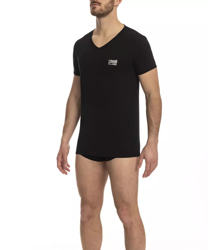 Men's Shirts with Patch PocketsCavalli Class  Cotton Men Men's T-Shirt
