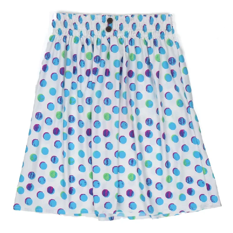 Men's Pants with Reflective Stripes for SafetyInfant Girls Skirt Multi Dots - White