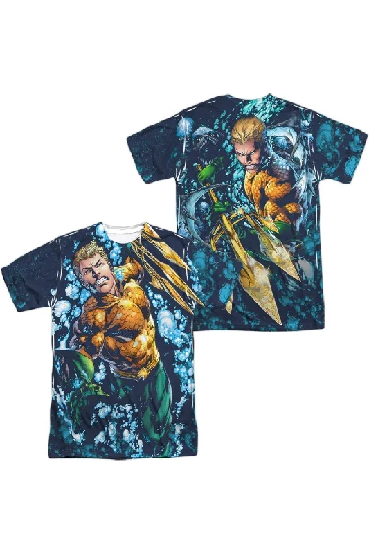 Men's Shirts with Tab CollarsJustice League of America Trident (Front/Back Print) Short Sleeve Adult Poly Crew Tee / T-Shirt Men's Shirts with Tab CollarsJustice League of America Trident (Front/Back Print) Short Sleeve Adult Poly Crew Tee / T-Shirt